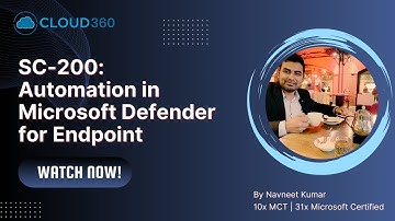 SC-200: Automation in Microsoft Defender for Endpoint