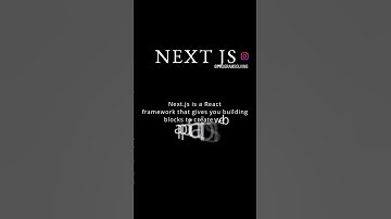 what is next js #coding #css #developer #html5 #javascript #html #jquery #github #nextjs #developmen