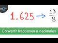 Conversiópn de fracción decimal a número decimal