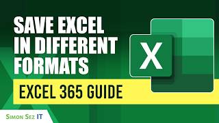 How to Save Your Excel Workbook in Different Formats