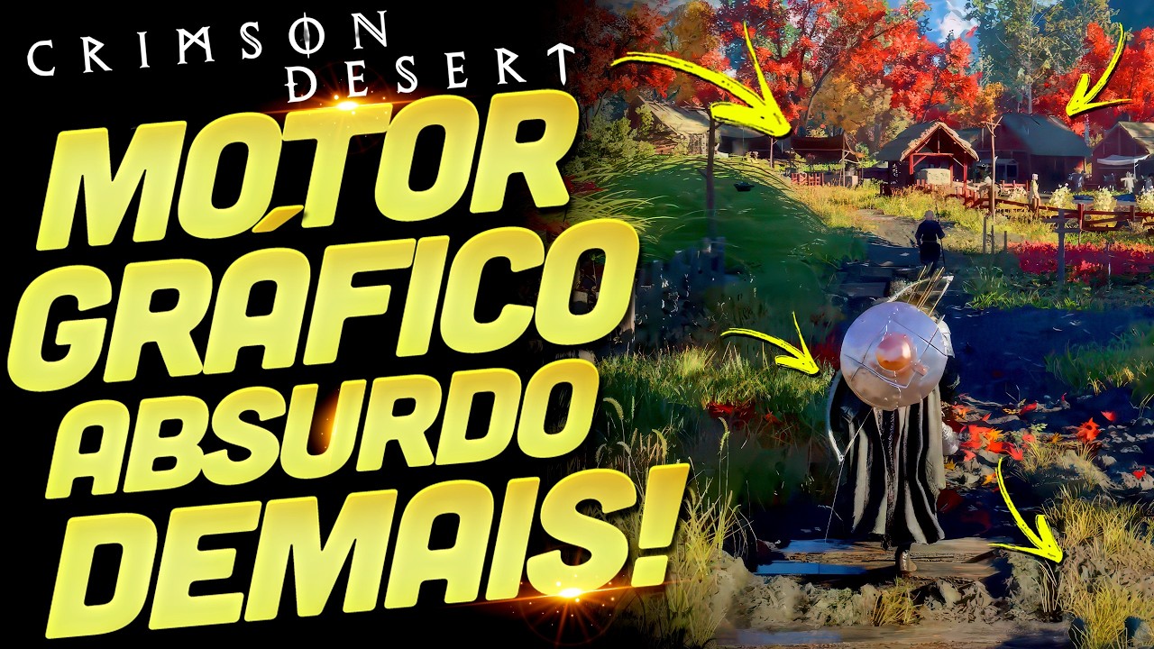 A TECNOLOGIA EM CRIMSON DESERT É IMPRESSIONANTE, REALMENTE!!! REAGINDO A PREVIEW DA DIGITAL FOUNDRY