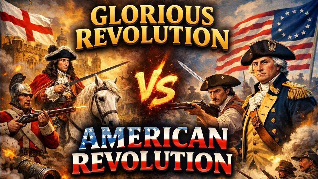 Exam में पूछा तो छोड़ोगे नहीं 😆Glorious Revolution & American Revolution