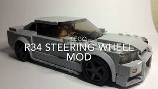 R34 Steering Wheel Mod | LEGO Speed Champions