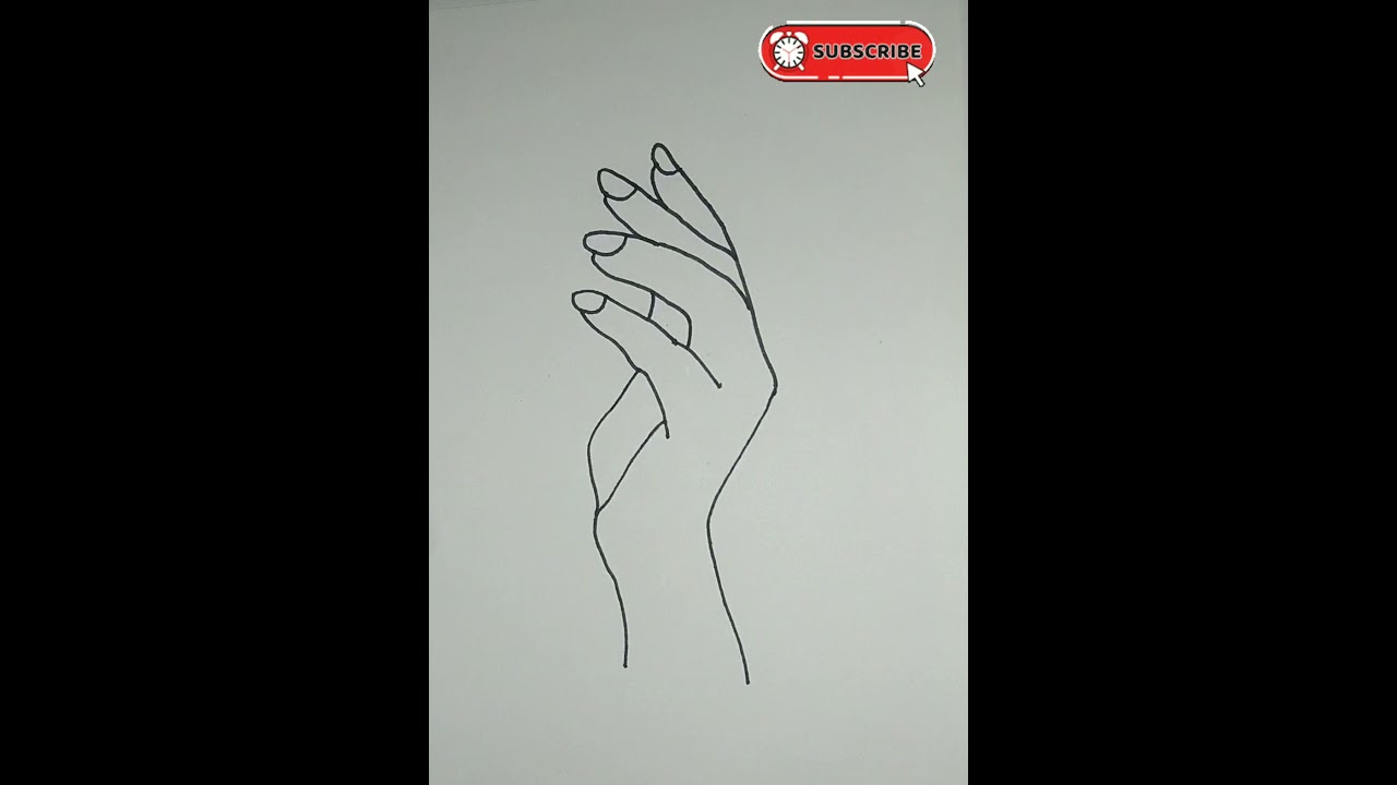 Hand line art👌🏻| Easy Drawings 🎨| 