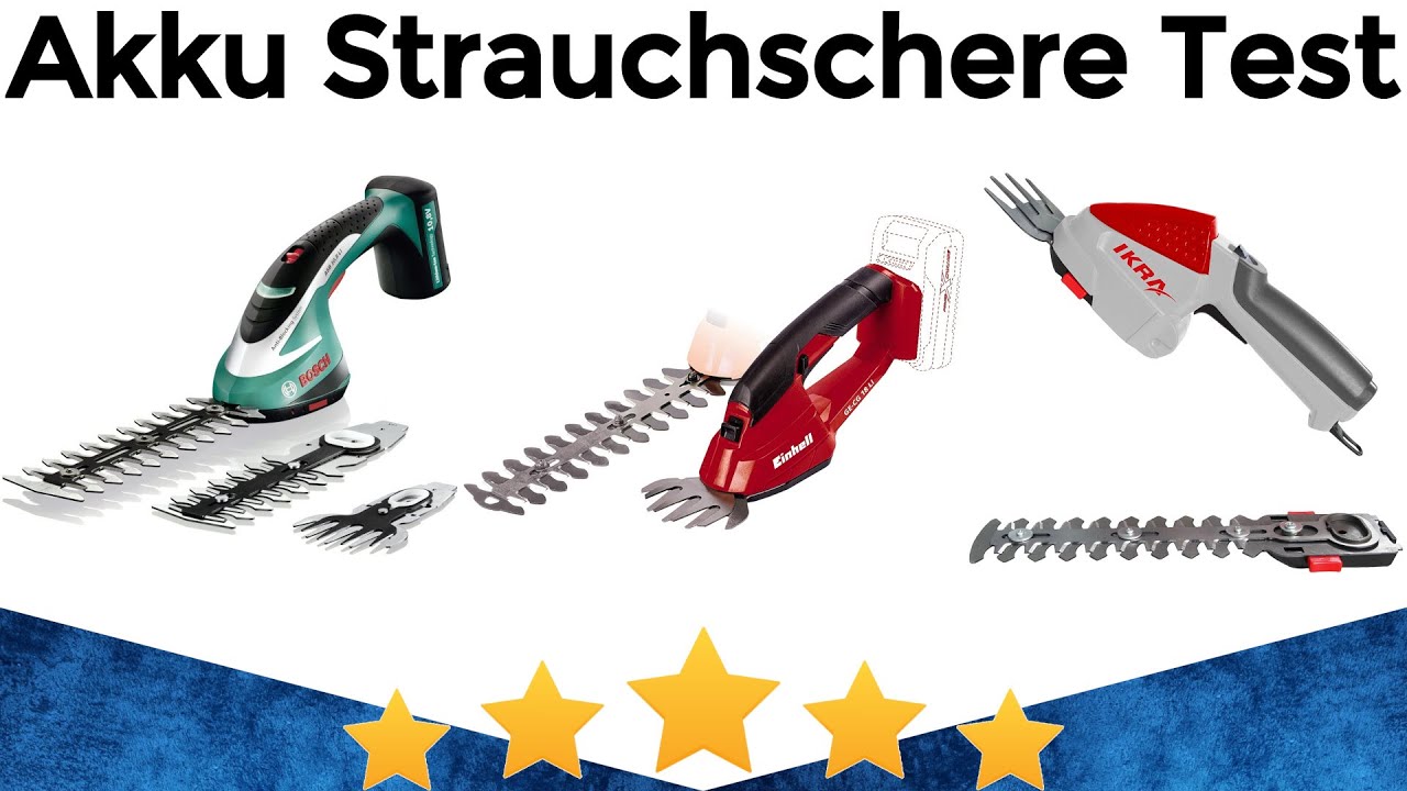Akku Strauchschere Test 2025 ️ Beste Akku Strauchscheren präsentiert