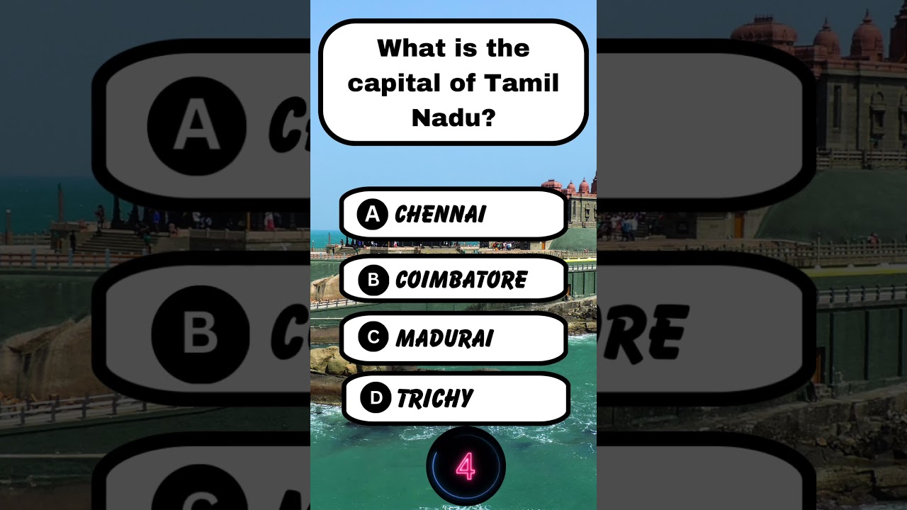 What is the capital of Tamil Nadu?