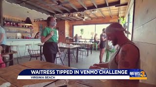 Waitress tipped in Venmo challenge