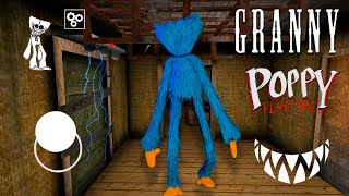 How to play as huggy wuggy in granny chapter two! Funny moments at granny's house! screenshot 2