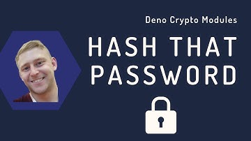 Hash that password (Deno crypto modules) - Codercise #8