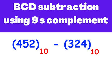 BCD subtraction using 9