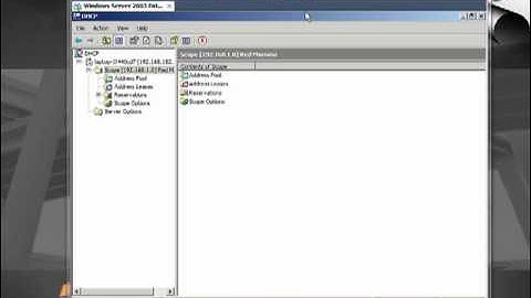 Instalacion de DHCP Windows Server 2003