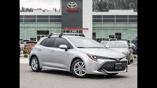 Silver Used 2021 Toyota Corolla Hatchback SE Walkaround - Kelowna Toyota