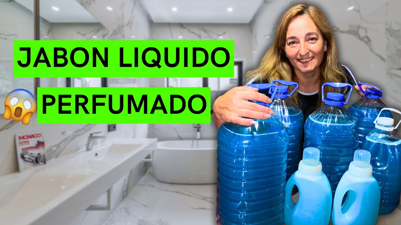 JABÓN LÍQUIDO para lavarropas 🧼✨ ¡Súper PERFUMADO y fácil de hacer!