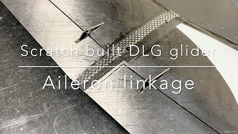 Scratch built DLG glider -Aileron linkage-