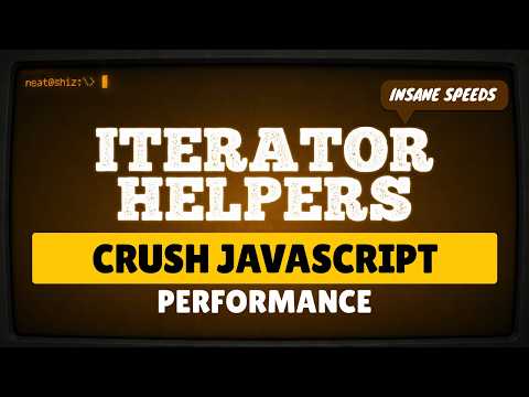 Crush JavaScript Performance with Iterator Helpers