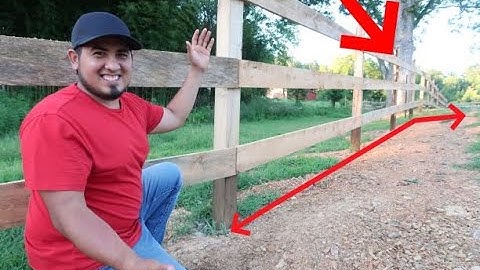How to build a farm fence on a slope[Tutorial] Tips and tricks