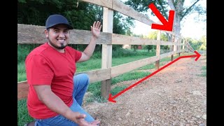 How to build a farm fence on a slope[Tutorial] Tips and tricks