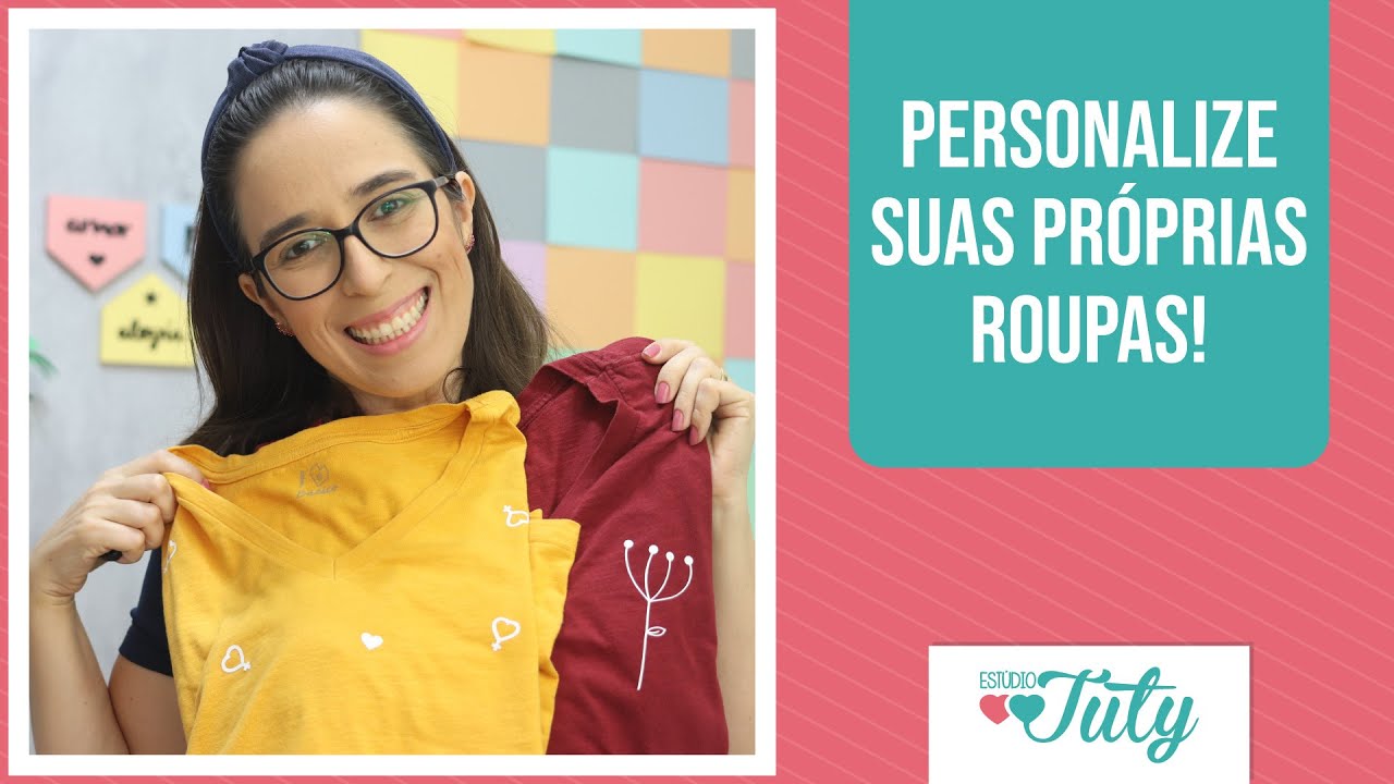 Camiseta de cara nova com heat transfer (ou filme de recorte) | Thiara Ney