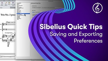 Sibelius Quick Tips: Saving and Exporting Preferences
