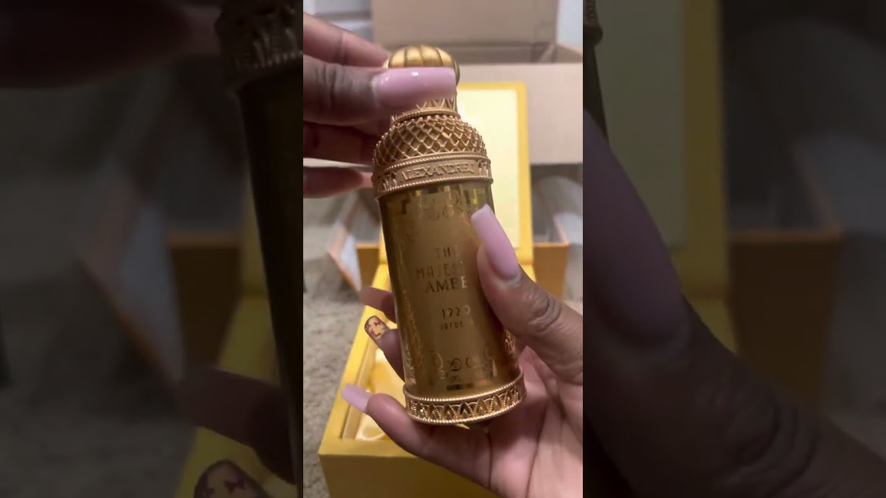 Alexandre J majestic amber perfume unboxing and review. 