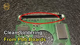 Easy Way to Desolder and Remove Tin  from Connectors or Components | Gold Recovery