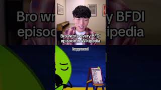 Every BFDI episode plot on 1 Wikipedia page? #bfdi #bfb #wikipedia