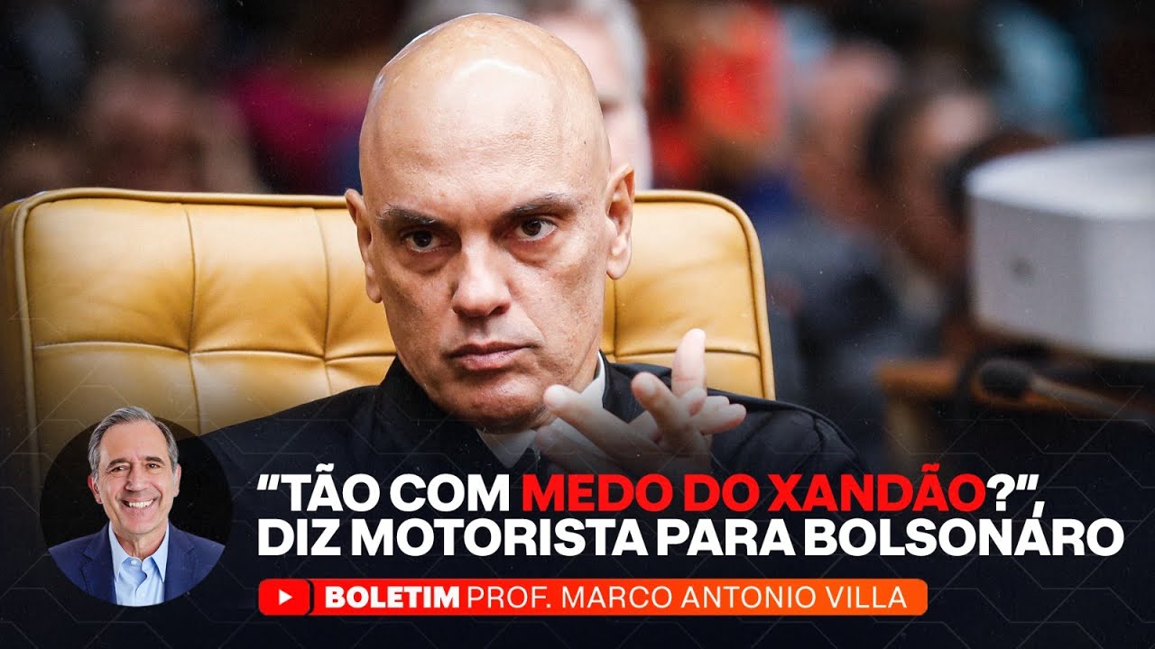 "TÃO COM MEDO DO XANDÃO?" DIZ MOTORISTA PARA BOLSONARO
