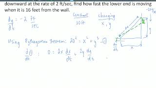 Example 3 | Time Rates | Differential Calculus | Sir Gelo Lopez
