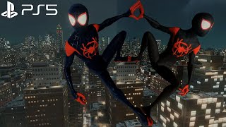Spider-Man Miles Morales PS5 - Into The Spider-Verse Free Roam Gameplay (4K 60FPS Performance RT)