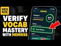 How to Verify Vocabulary Mastery with Memrise - Easy Tutorial