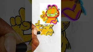 Drawing Garfield from the movie Garfield 😸🐾#garfield #drawing #shorts
