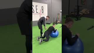 Celebrity Swiss Ball Plank Profile