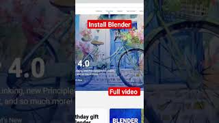 How to install Blender #blender #tutorial #design