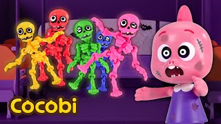 Lima Tengkorak Di Bus Lagu Anak Halloween Song For Kids Cocobi