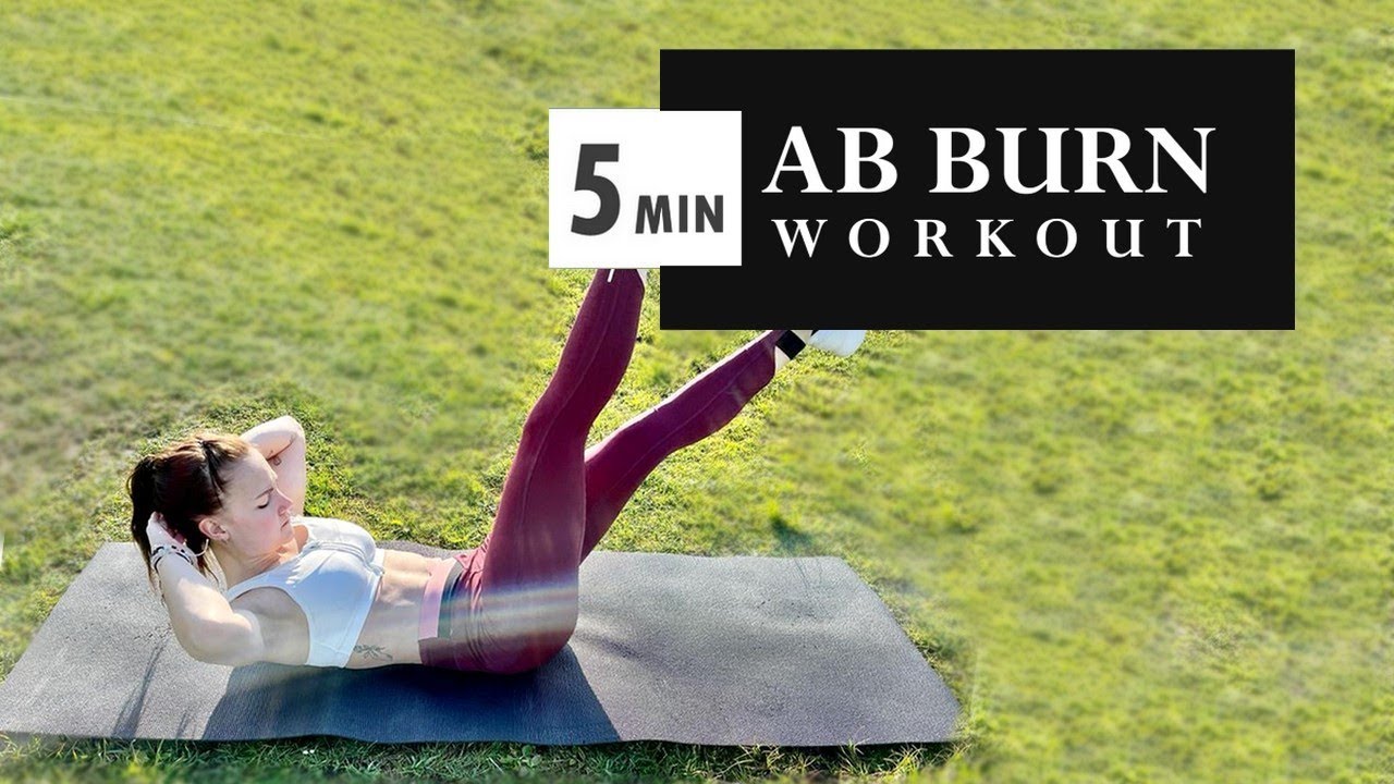 5 MIN AB BURN WORKOUT Short Intense Ab Workout No Equipment YouTube