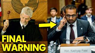 Kash Patel CRUMBLES as Judge Delivers FINAL Warning Before Jail