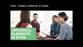 Universal Elements in Sites: Save, Reuse, and Keep Pages Consistent
