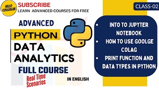 Class 2 - 🚀 Full Python with Data Analytics Course | Complete Guide for Beginners to Advanced