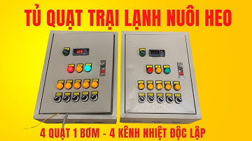 Tủ điều khiển quạt trang trại tự động 4 quạt 1 bơm | Tu Dien DITICO
