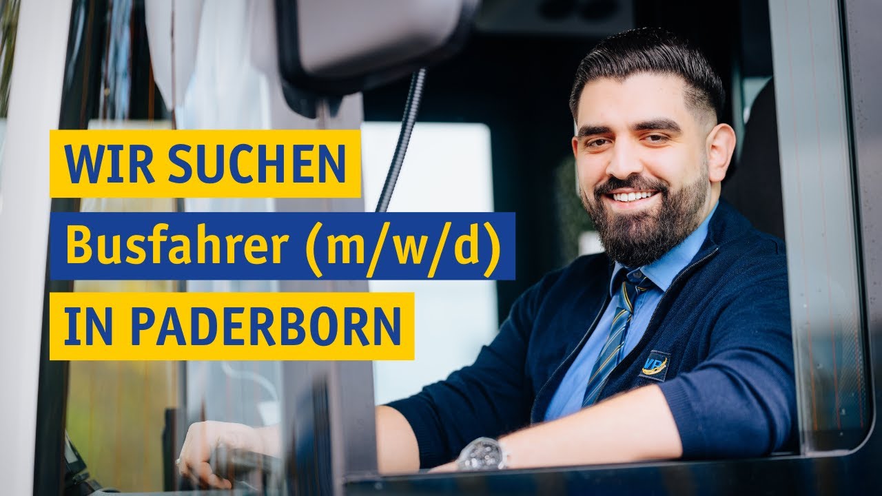 Wir suchen Busfahrer (m/w/d) in Paderborn - Lange Version