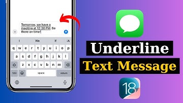 How To Underline Text Messages on iPhone | Highlight Words in a Text Message