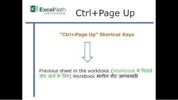 "Ctrl+Page Up"Shortcut Keys