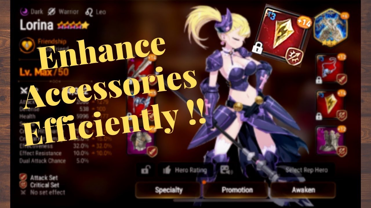 Epic Seven - How To Enhance Accessories (Necklace & Ring) EFFICIENTLY!