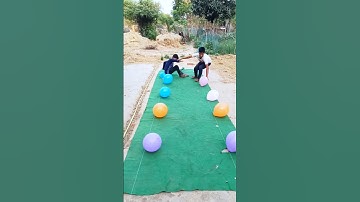 Balloon popping challenge #shorts #gamechallenge #balloonpopping #balloon #funnygame #villagegame