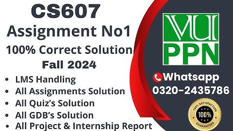 CS607 Assignment 1 100% Correct Solution Fall 2024 CS607 Assignment 1 Solution 2024 #cs607