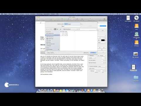 Speichern unter am Mac