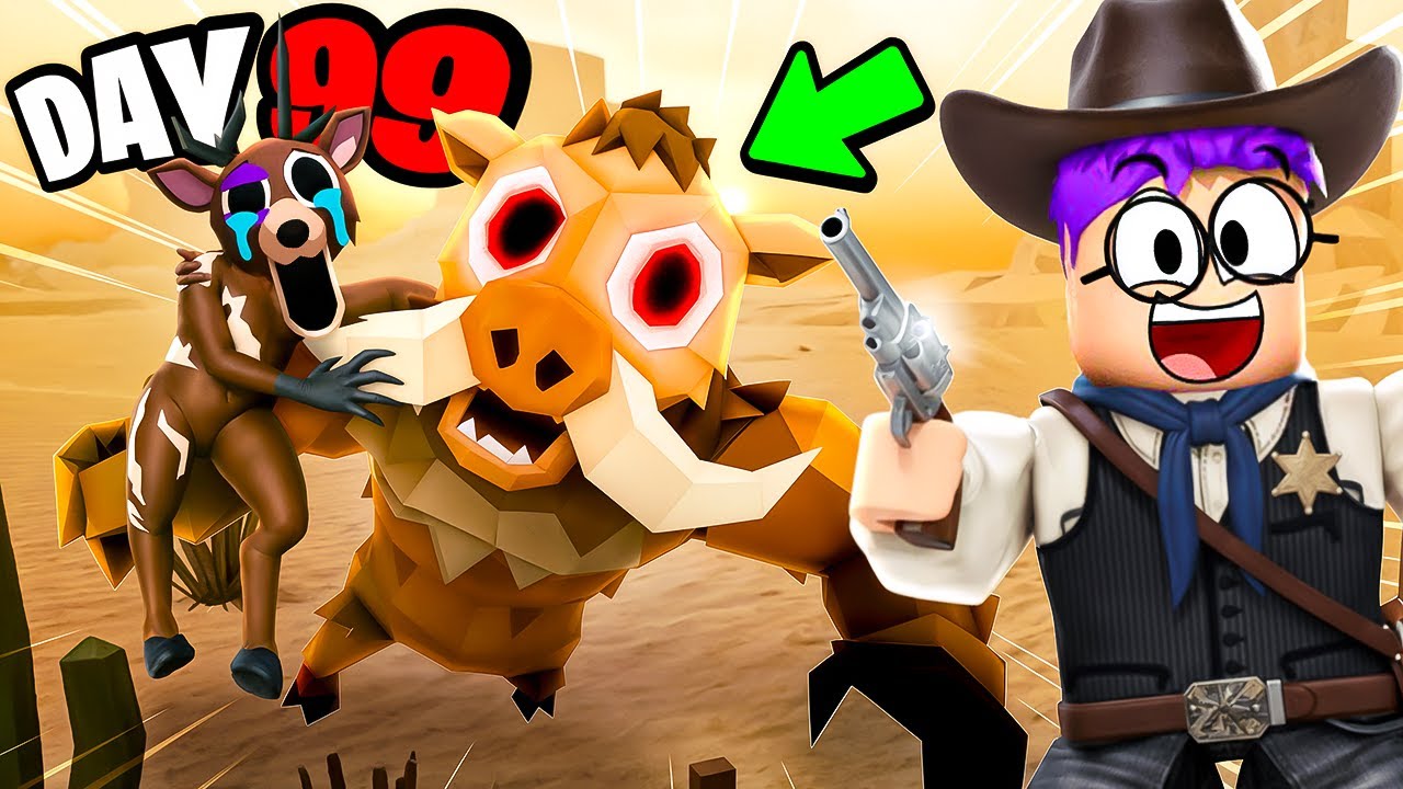We Survived 99 Nights In The WILD WEST..!? (SECRET ENDING UNLOCKED