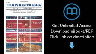 Belwin Master Solos Trumpet, Vol 1 Intermediate