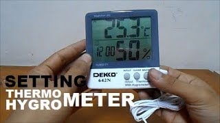 Cara menggunakan Thermo Hygrometer DEKKO 642N