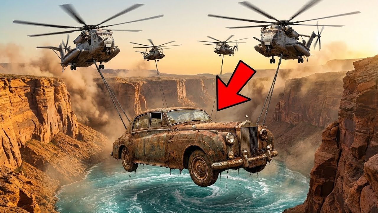 Raising a Corroded 1965 Rolls Royce Silver Cloud III from a Deep Canyon Excavating & Restoring